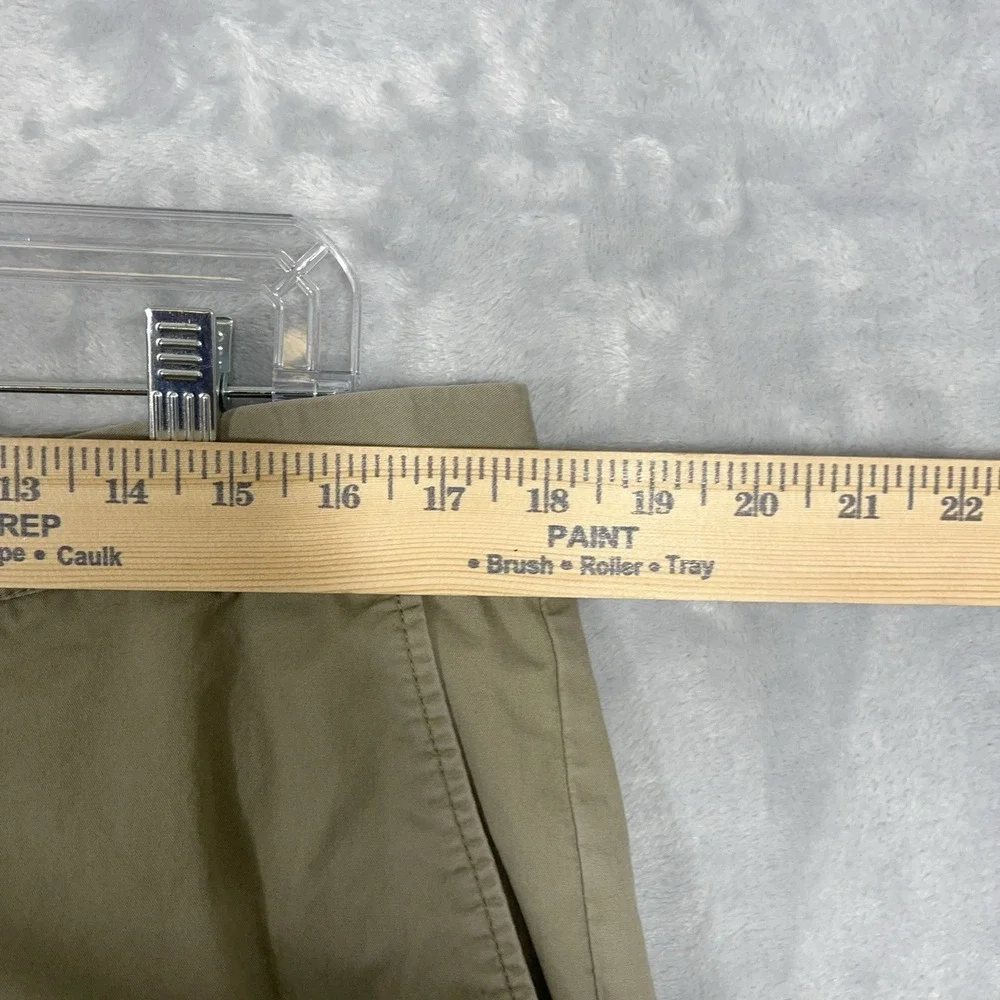 J‎ Crew Shorts Mens 35 Green Chino Flat Front 8.5 Inseam Stretch Preppy Summer
